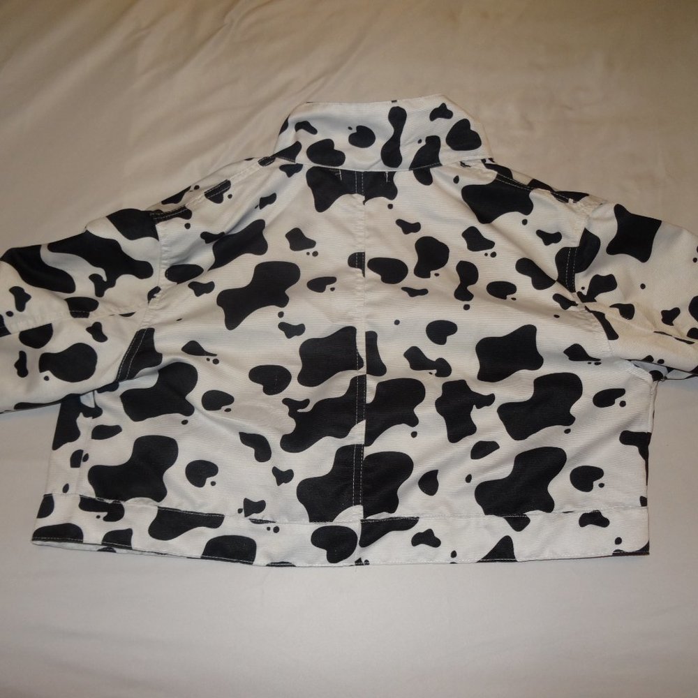 Cowprint Cropped Jacket - Picture 3 of 5